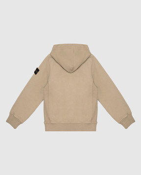 Stone Island Children's khaki sports jacket with logo patch L2S166100006S0A2068