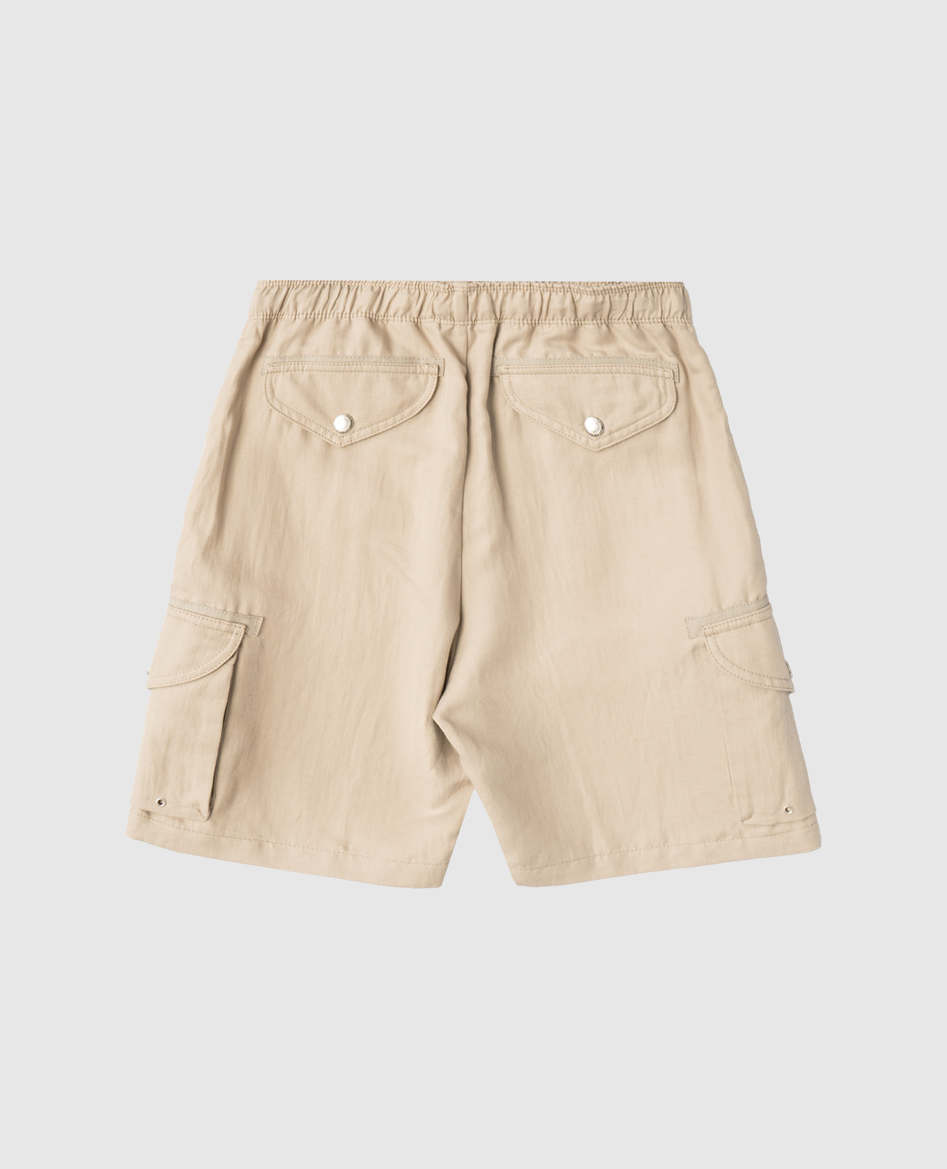 

Children's beige cargo shorts with linen Brunello Cucinelli