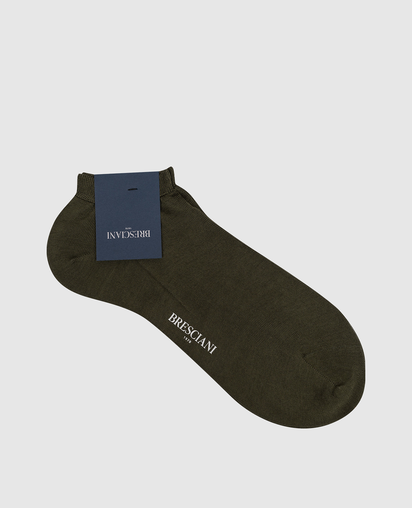 Green short cotton socks