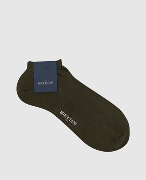 Bresciani Green short cotton socks MP009RI0006BR