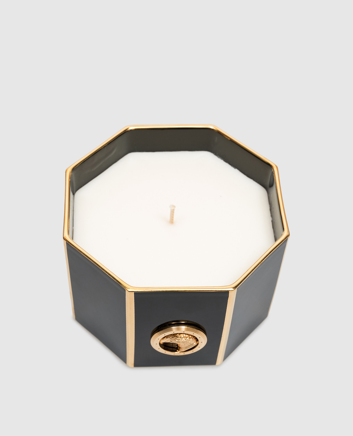 Firenze scented candle in porcelain candle holder with logo emblem Stefano Ricci 2