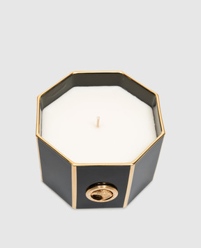 Stefano Ricci Firenze scented candle in porcelain candle holder with logo emblem OACAN003SSHINY3