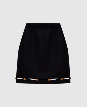 Versace Black wool skirt 10269181A17793