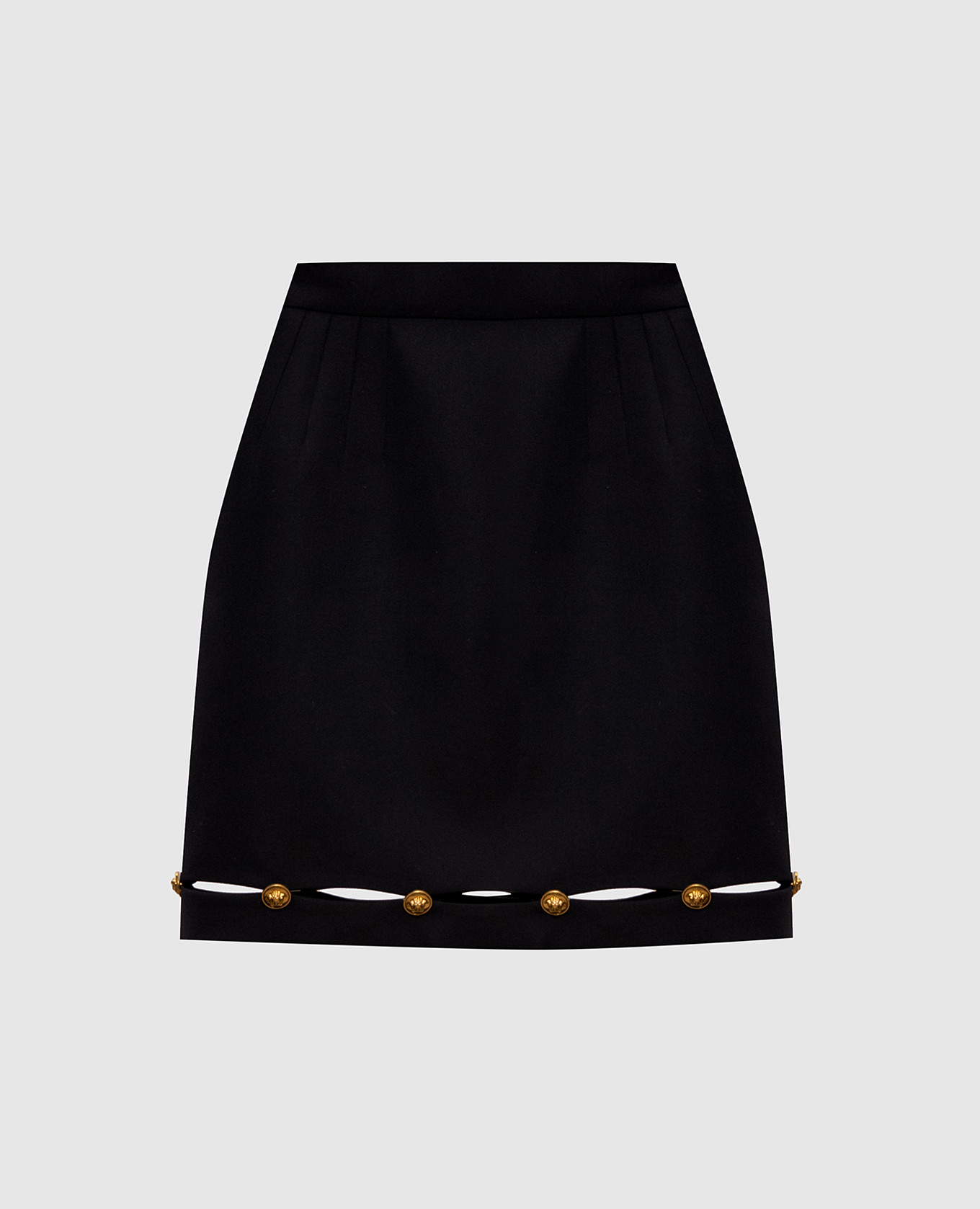 Black wool skirt