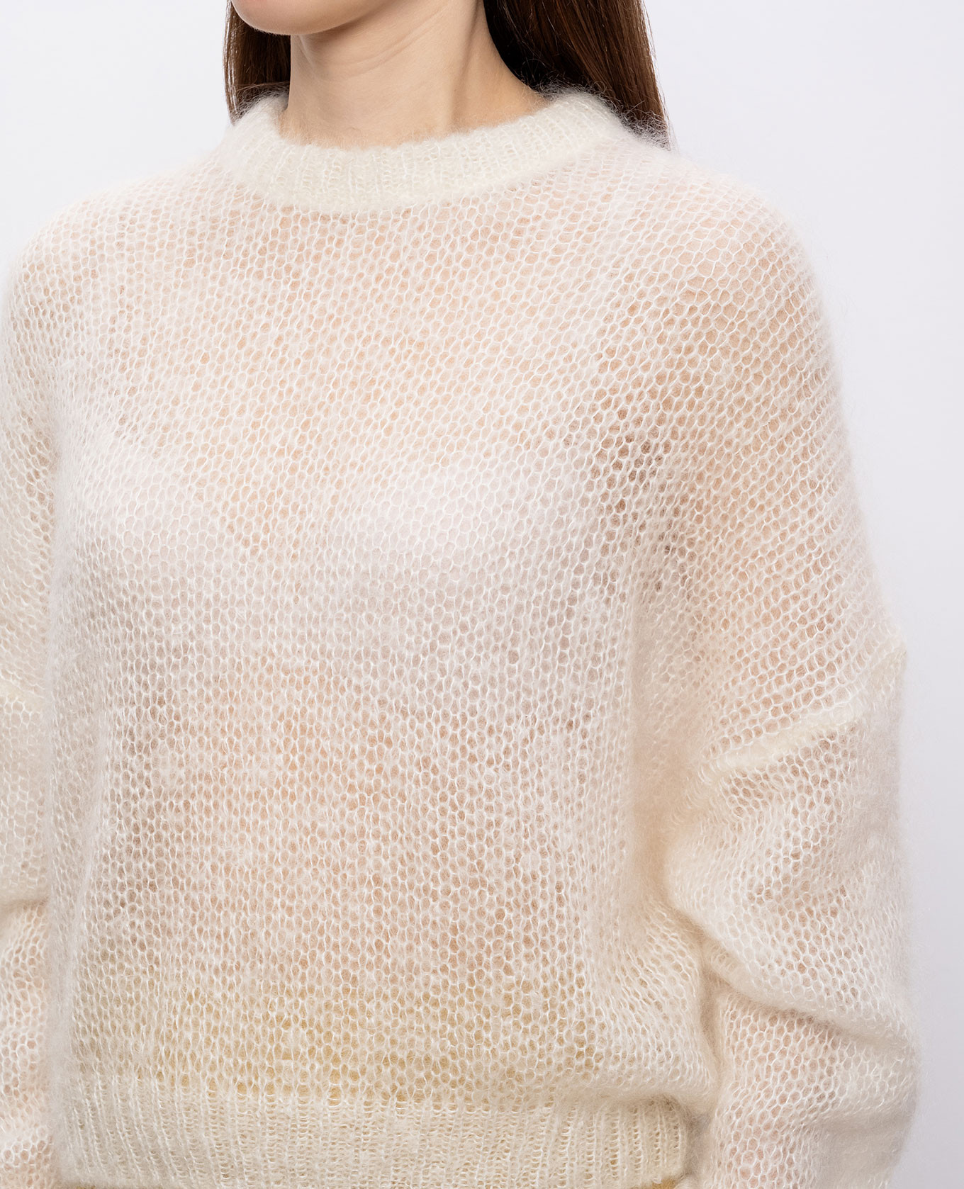 Ivory mohair sweater Brunello Cucinelli 5