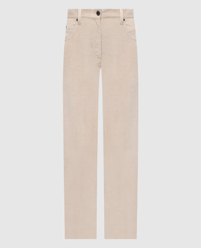 Brunello Cucinelli Beige corduroy pants MP180P9075