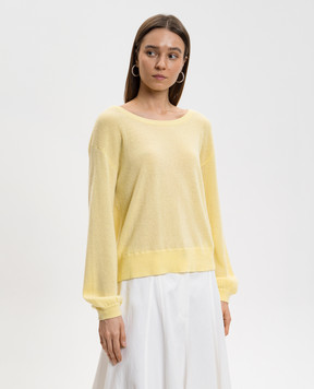 Allude Yellow cashmere sweater 26211141