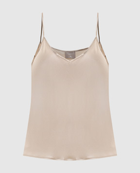 Marco Pescarolo Beige silk T-shirt TPARTD5389