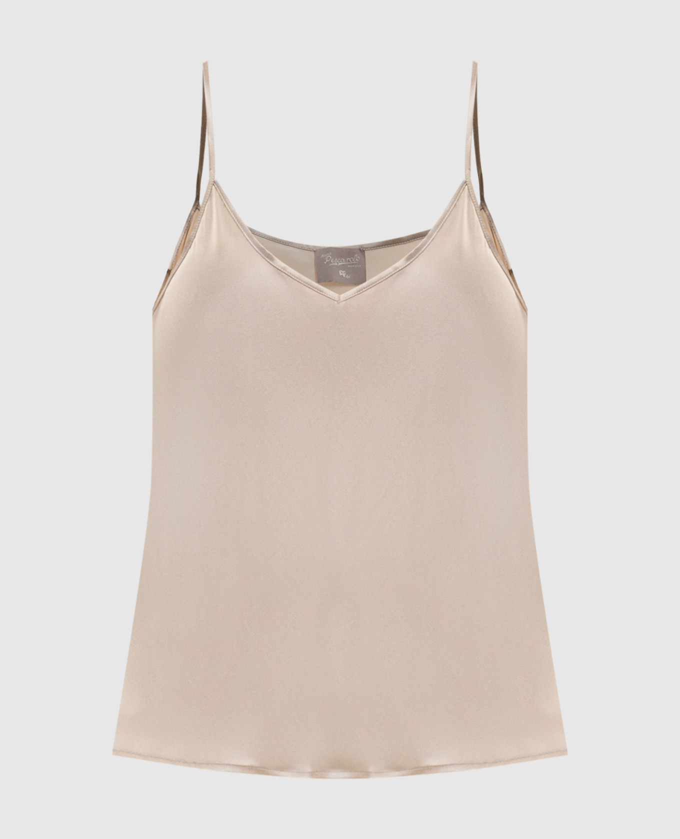 

Beige silk T-shirt Marco Pescarolo