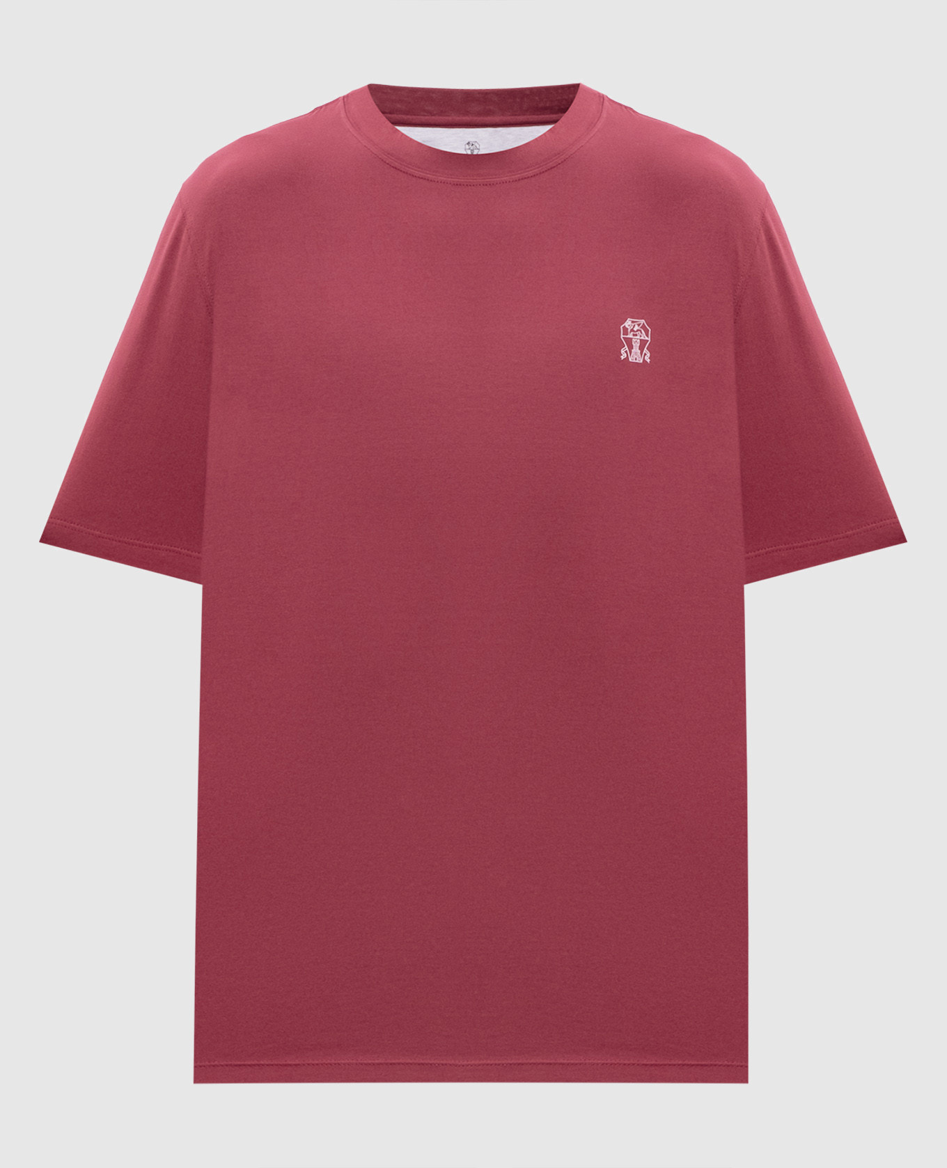 

Red T-shirt with logo print Brunello Cucinelli