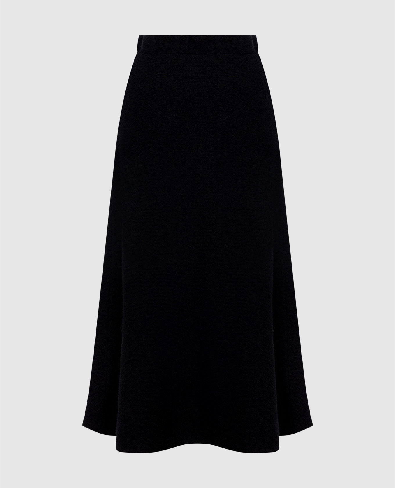 Black wool skirt