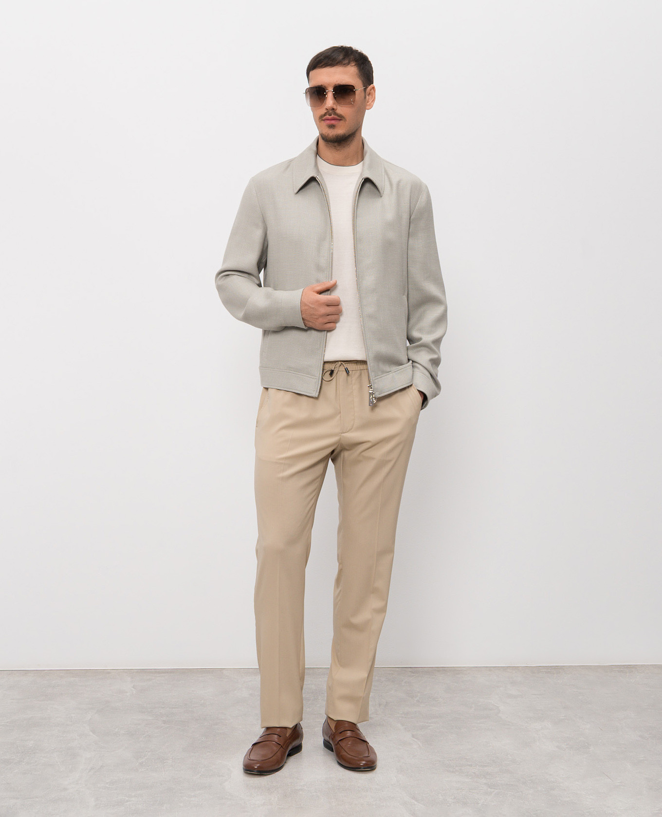 

Green cashmere, silk and linen jacket Stefano Ricci