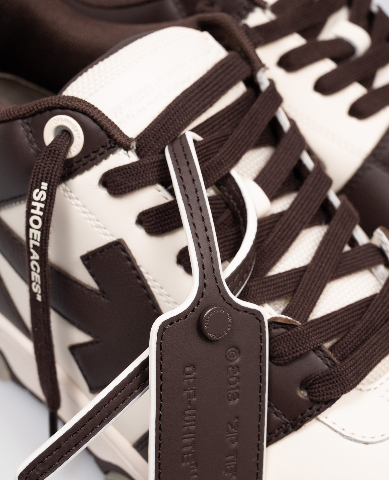 Out Of Office brown leather sneakers Off-White 5
