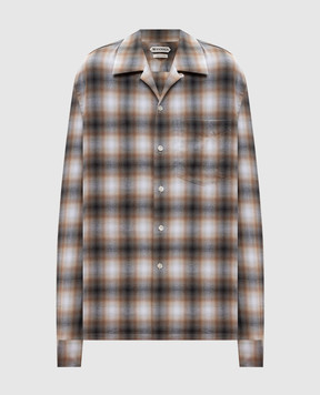 JW Anderson Gray checkered shirt SH0399PG1889