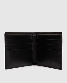 Dolce&Gabbana Black leather wallet with textured monogram BP1321A0370