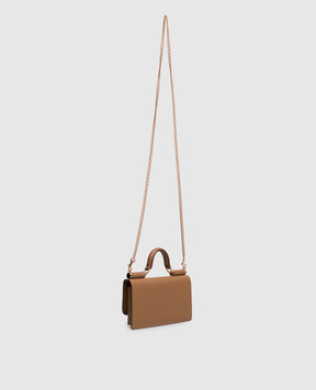 Dolce&Gabbana Brown Dauphine leather mini bag BI3280A1001