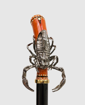 Pasotti Golden Scorpion horn with Swarovski crystals PFPEXXK40