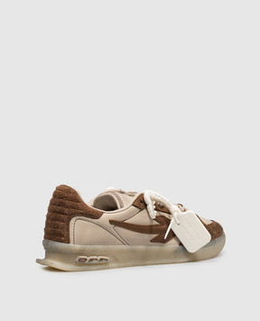 Off-White End Of Play brown combination sneakers OF06005210