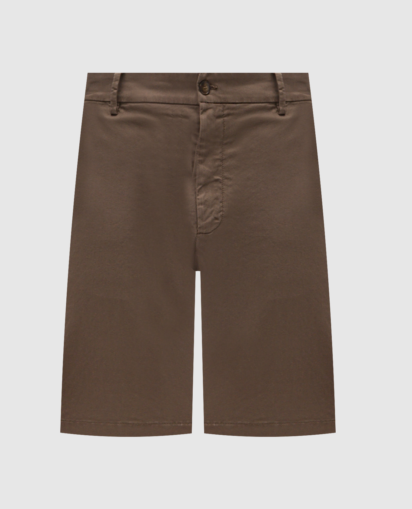 Brown shorts with cotton