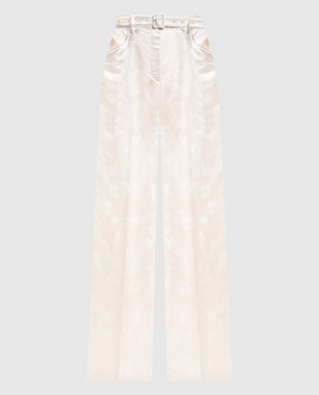 Gabriela Hearst Norman white silk trousers 3262168S144