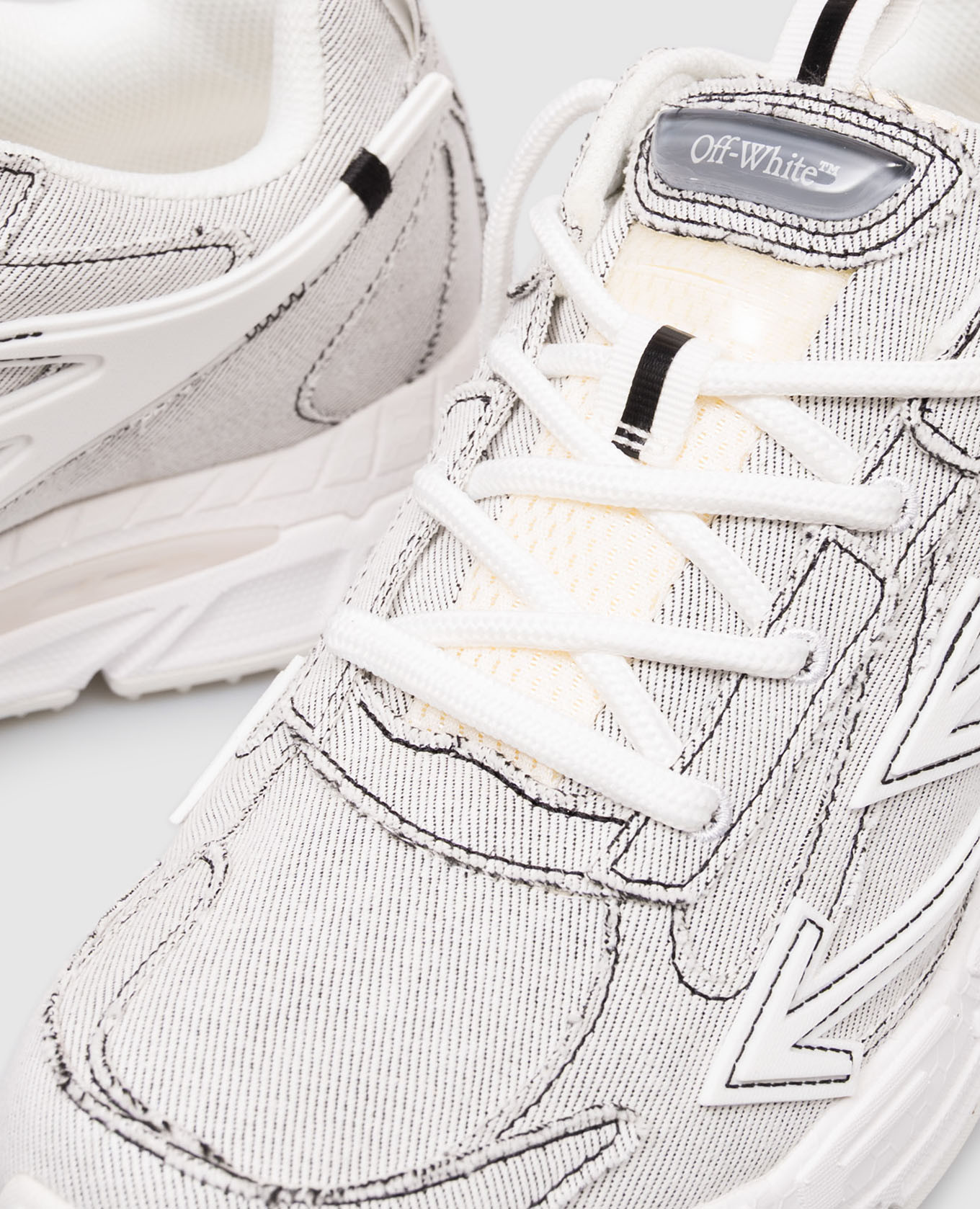 White Denim Be Right Back Sneakers Off-White 5