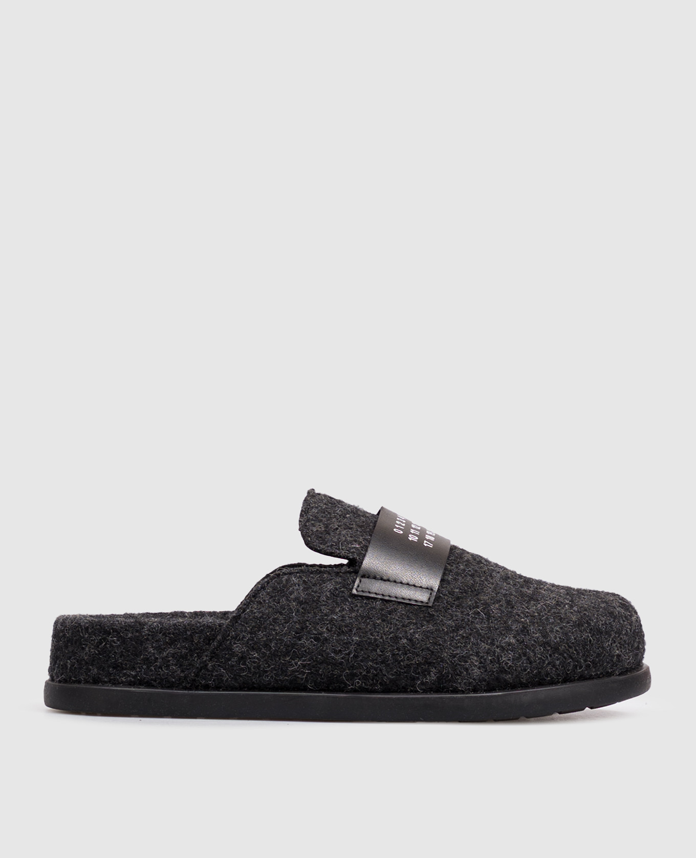 Children's gray wool mules Maison Margiela MM6