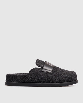 Maison Margiela MM6 Children's gray wool mules 838712835