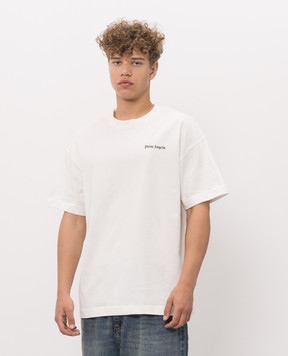 Palm Angels Set of white T-shirts with logo print PAM2B001JR001