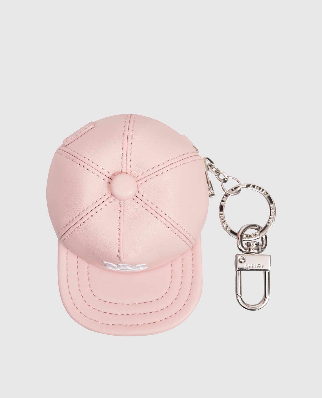 

Pink leather HAT key chain AMIRI