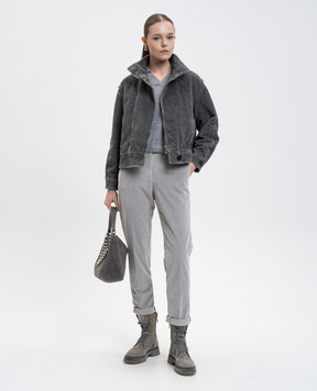 Peserico Grey melange wool pullover S99426F1809770