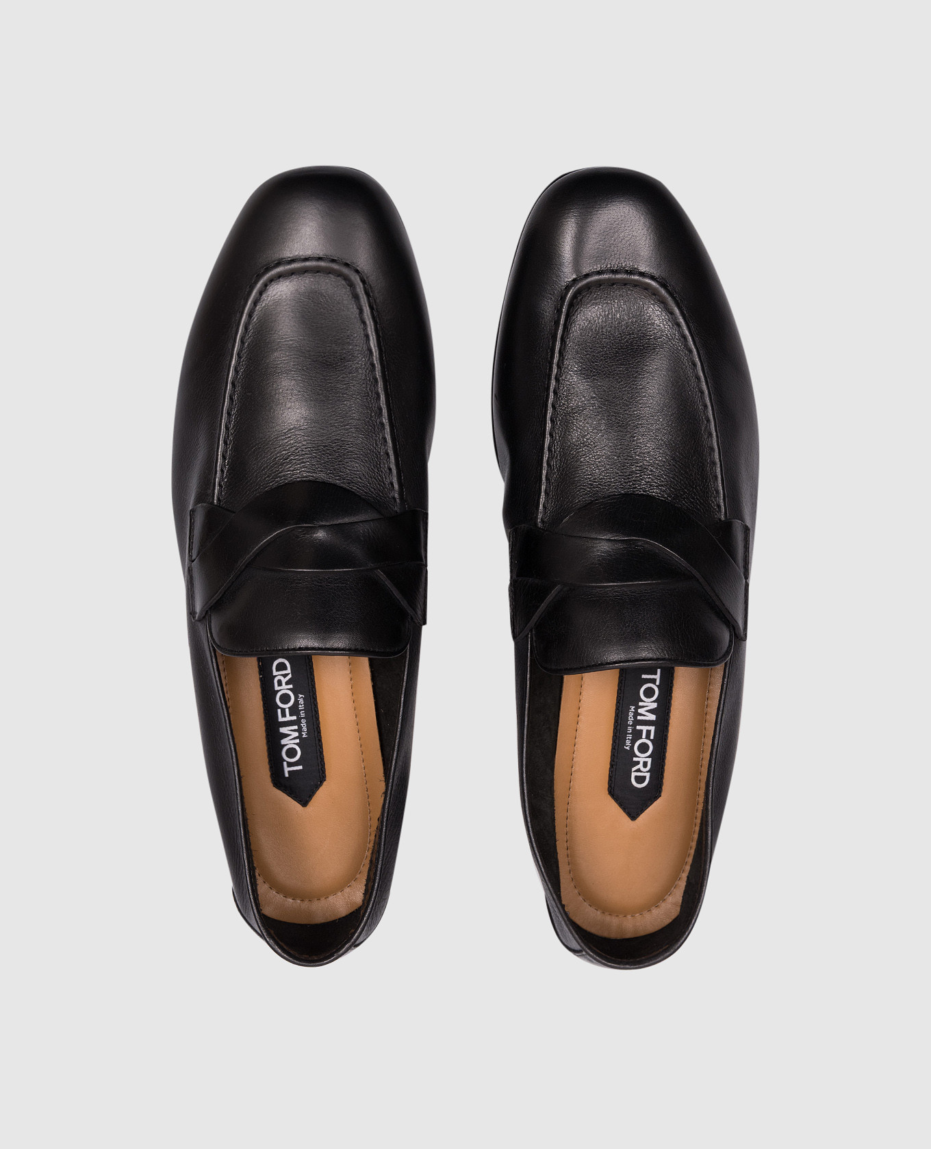 GIGI black leather loafers Tom Ford 4
