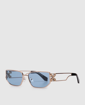 Off-White Allen gold-tone logo sunglasses OW1027764560