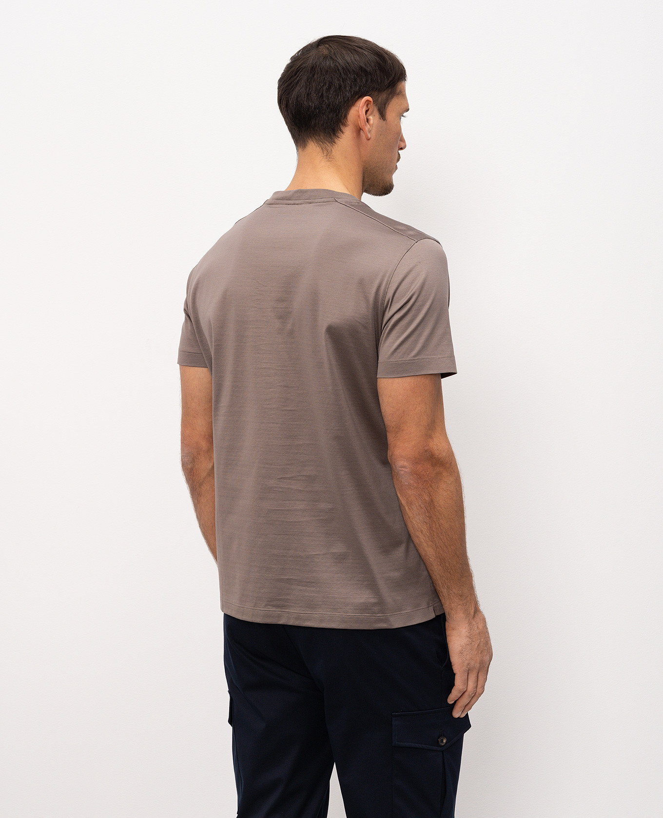 

Brown T-shirt with print Bilancioni