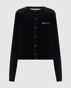 Alexander Wang Black cardigan with crystals 1KC3263085