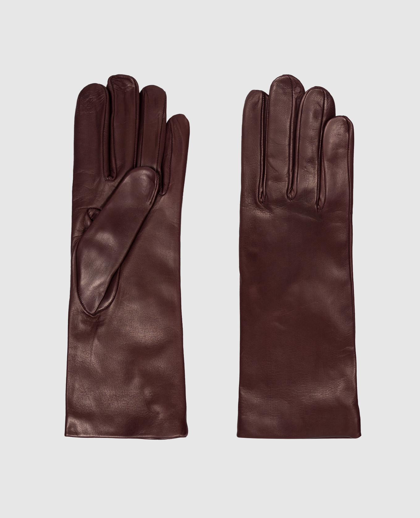 

Burgundy leather gloves Babe Pay Pls
