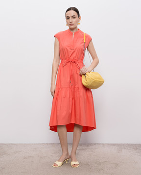 Peserico Coral midi dress with ruffle S0262801979