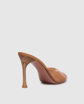 Amina Muaddi Alexa Brown Mules 16S366066ALE