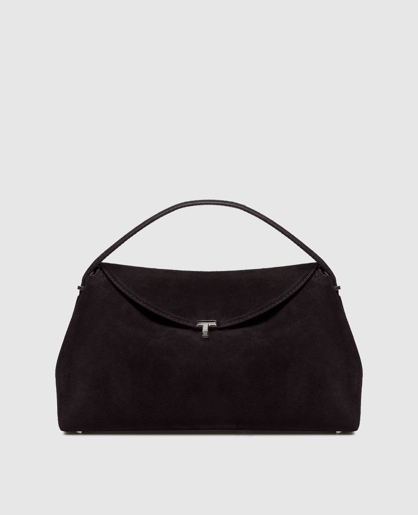 

Brown suede T-Lock bag Toteme