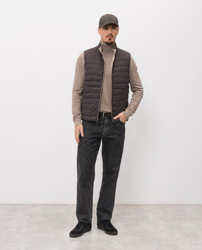 Herno Beige reversible down vest PI001320U12020Z