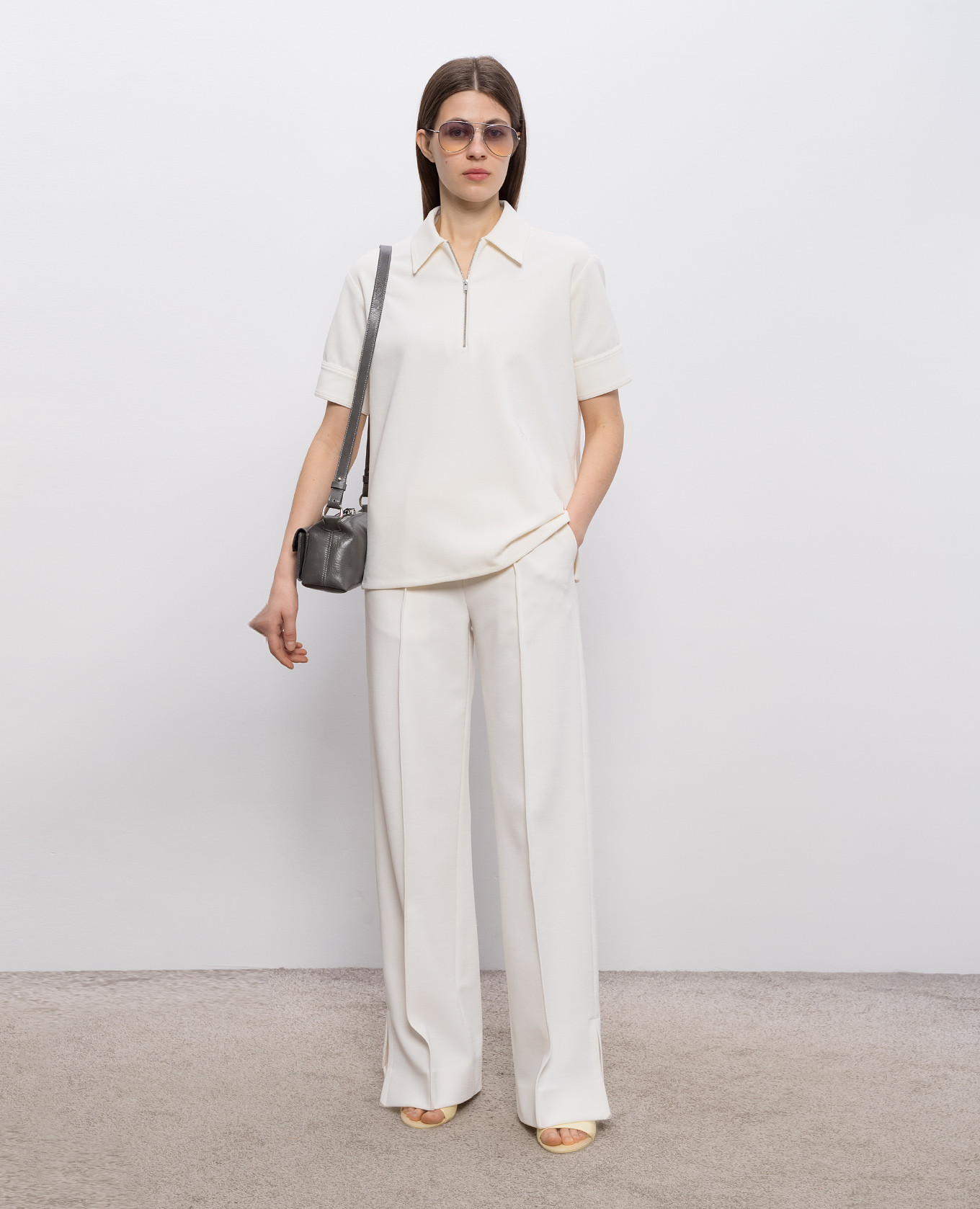 

Ivory pants Jil Sander, Beige