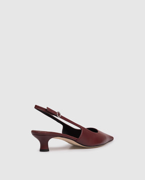 Aeyde Catrina burgundy leather slingbacks PUGRGP35KT14SS25955007