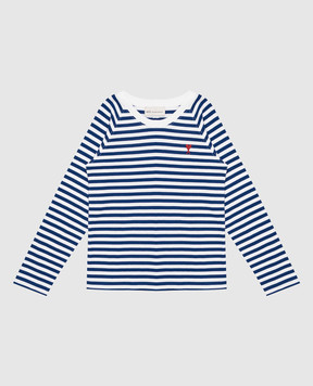 Ami Paris Children's striped long-sleeve shirt KTS426JE0241