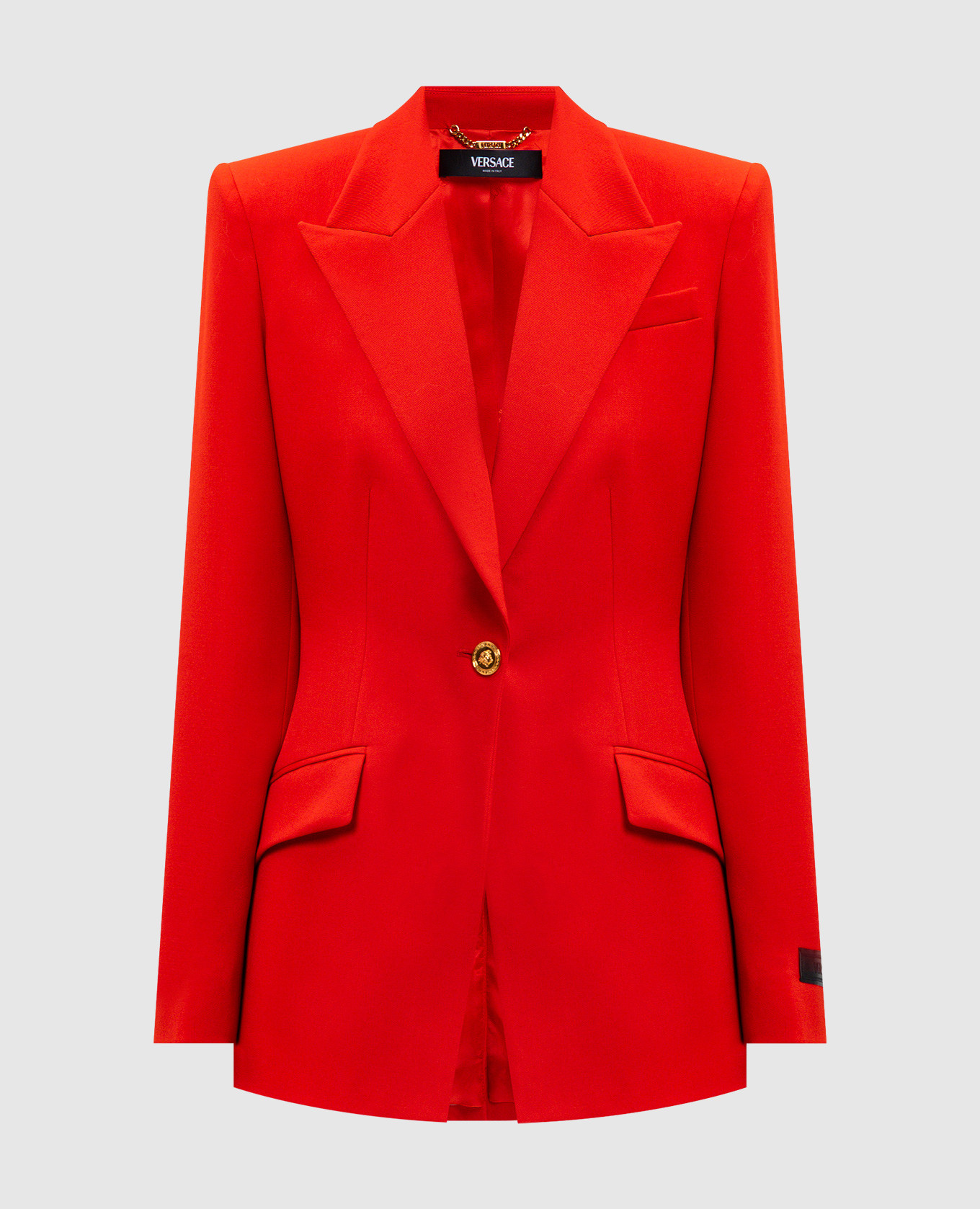 

DV red wool jacket Versace
