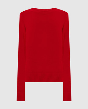 Max & Co Red BERLINA wool jumper with logo MCOBERLINA