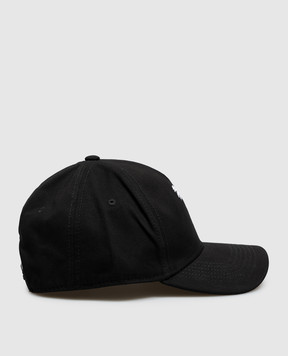 Palm Angels Black cap with logo embroidery PAWLB001FB010m