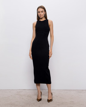The Attico Black midi dress 261WCW00325KVP001AA