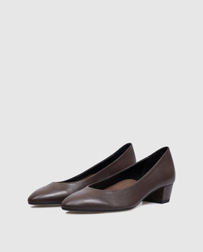 Aeyde Brown leather Helia shoes PU0592001003225
