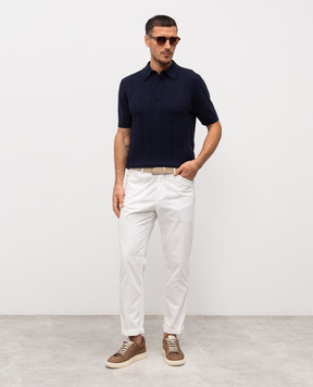 Canali Blue polo MK02463C1177