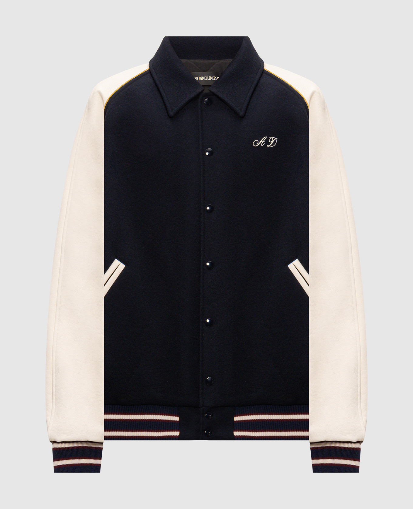 Blue Sten combination jacket Ann Demeulemeester
