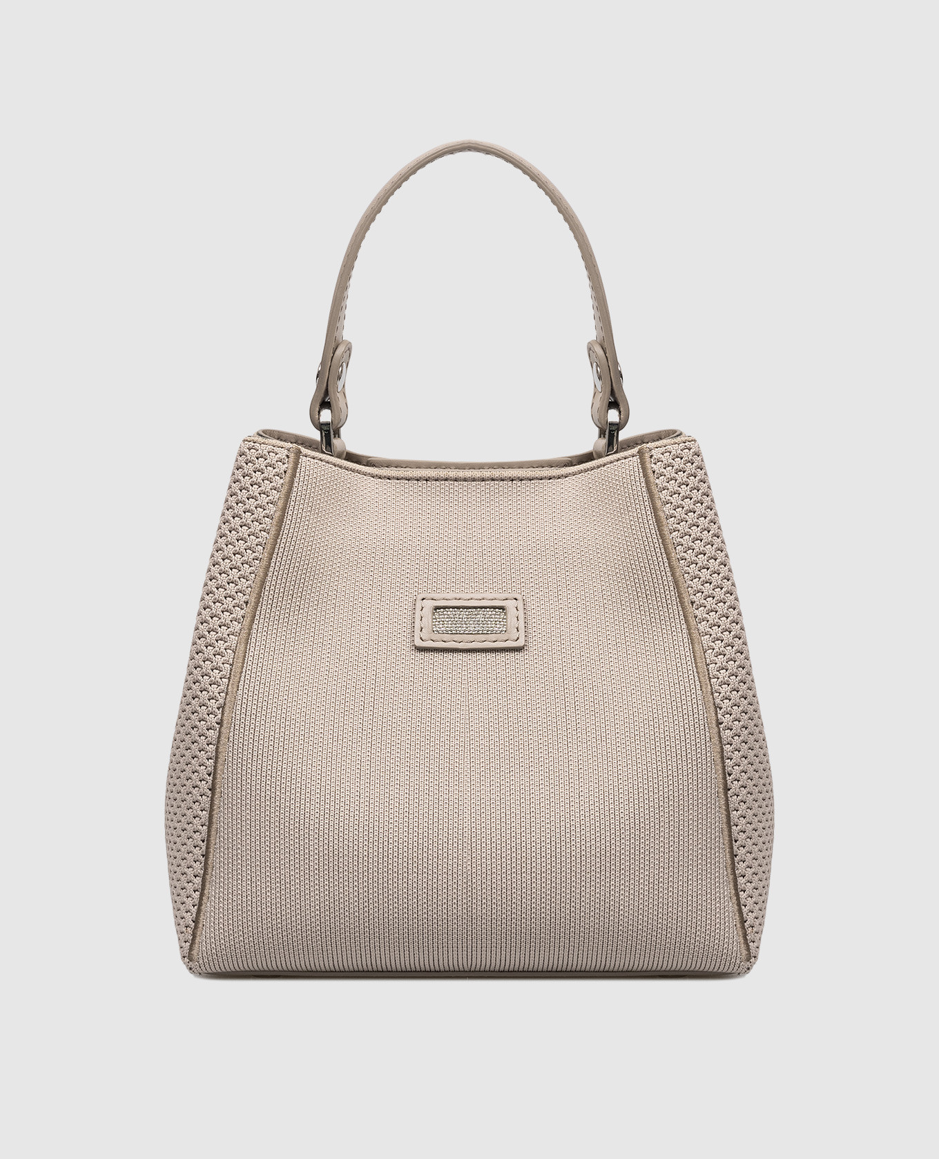 

Beige bag with monil chain Peserico